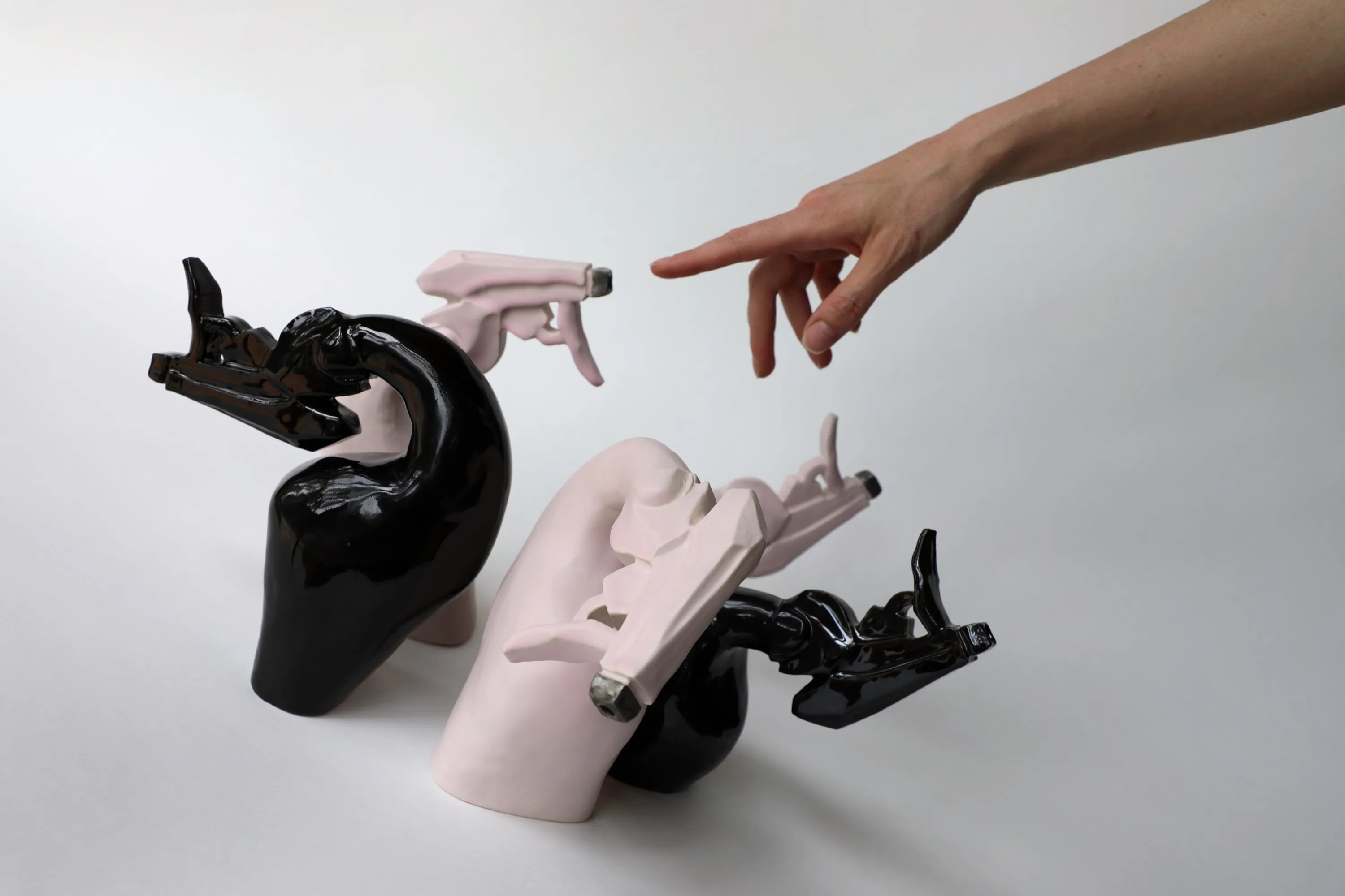 The Druids and the Fates, ceramic sculpture by Sarah Marino