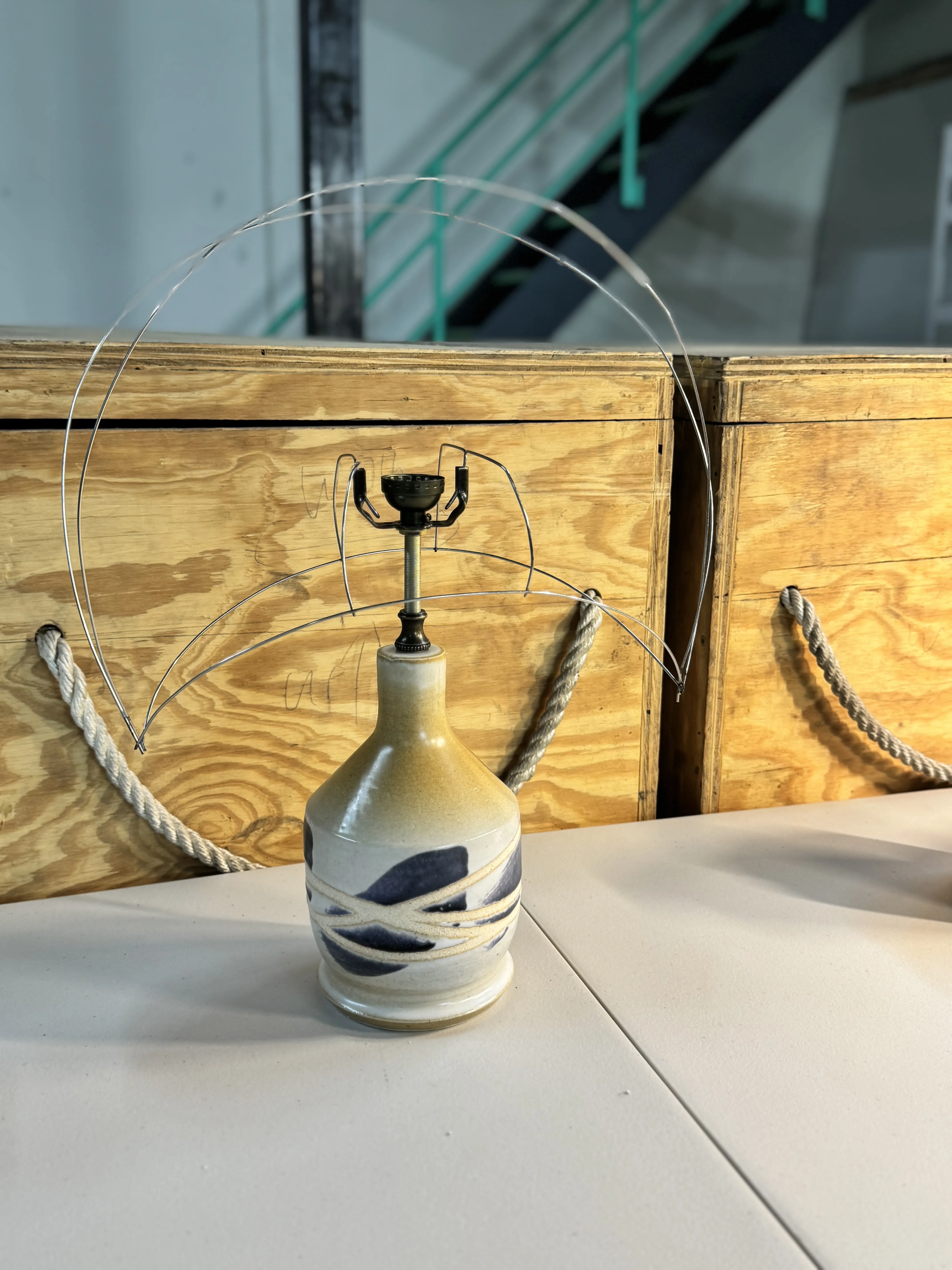 Lamp, Stoneware, glazed, 2026