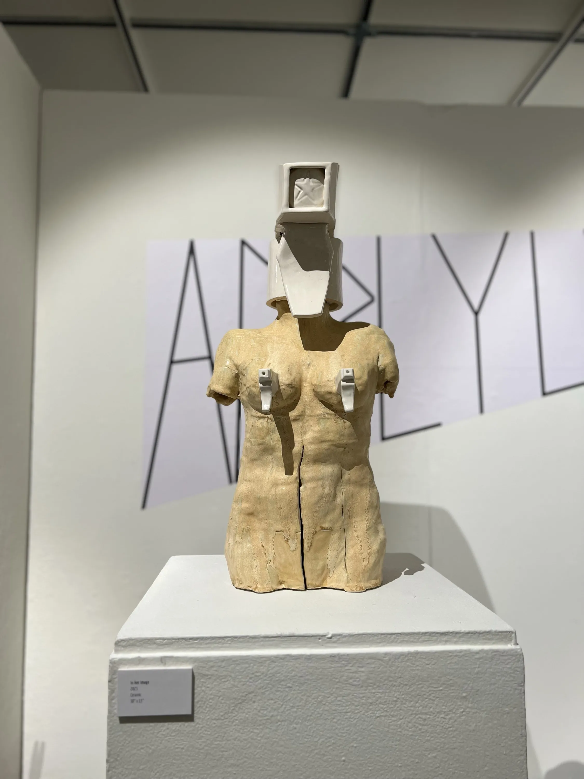 In Her Image, Ceramic, mixed media, 2023